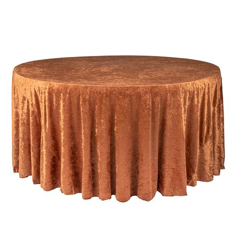 PREMIUM QUALITY: Made of high-quality durable polyester fabric, at 200 GSM these washable velvet tablecloths are sturdy enough to serve you at every event, big or small. PERFECT FIT: 120” Round. Great for 60" round tables, Available in multiple sizes. 60” x 102”, 90”, 108” and 70” INCLUDES: 1 burgundy round tablecloth 120 inch.